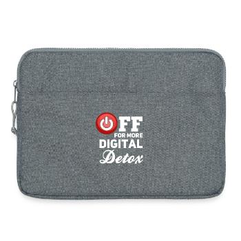Digital Detox Off - Laptoptasche 15" - Grau meliert - Vorne
