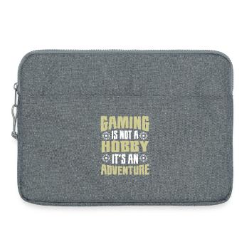 Motif d'aventure de passe-temps de jeu - Sacoche pour ordinateur portable 15 pouces - gris chiné - Devant