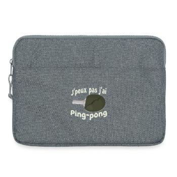 Humour Ping-Pong Break - Sacoche pour ordinateur portable 15 pouces - gris chiné - Devant