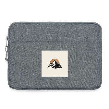 Mountains at Dawn - Laptop bag 15" - heather grey - Front