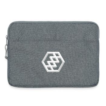 Abstract Geometric Pattern - Laptop bag 15" - heather grey - Front