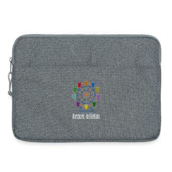 Pop Art Ferris Wheel Wurstmarkt Bad Dürkheim – Palatinate - Laptop bag 15" - heather grey - Front