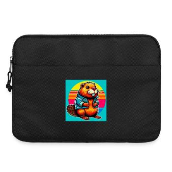 beaver - Laptop bag 15" - black - Front