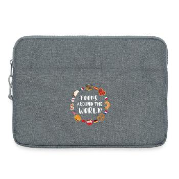 Nourriture du monde entier - Sacoche pour ordinateur portable 15 pouces - gris chiné - Devant
