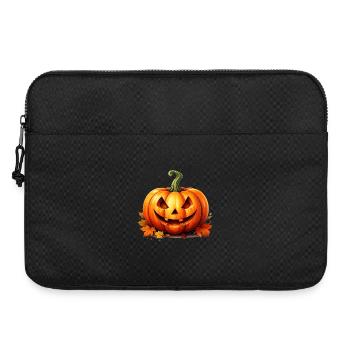 Joyeux Halloween lanterne citrouille - Sacoche pour ordinateur portable 15 pouces - noir - Devant