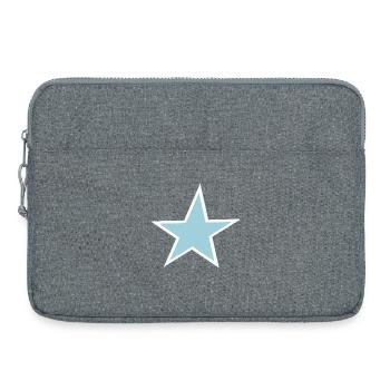 Helle blaue Sternenkunst - Laptoptasche 15" - Grau meliert - Vorne