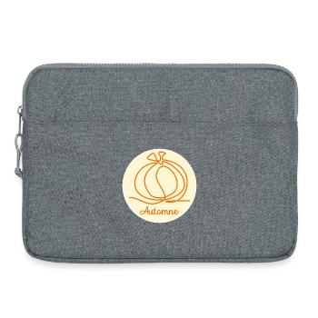Automne Courge - Sacoche pour ordinateur portable 15 pouces - gris chiné - Devant