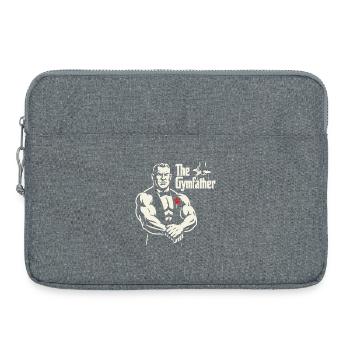 Das GymFather Bold Poster-Design - Laptoptasche 15" - Grau meliert - Vorne