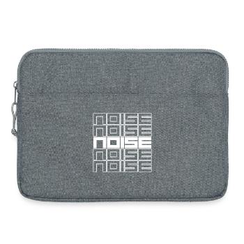 Rauschen Geometrische Typografie Kühnes Muster - Laptoptasche 15" - Grau meliert - Vorne