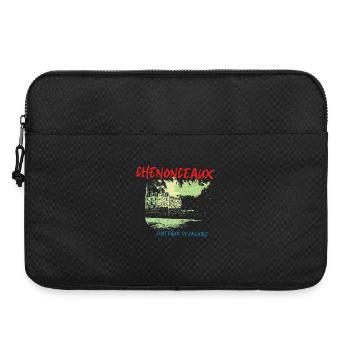 Château de Chenonceaux et la  Loire Illustration - Sacoche pour ordinateur portable 15 pouces - noir - Devant