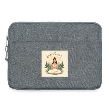 Yoga Serenity Nature Design - Laptoptasche 15" - Grau meliert - Vorne