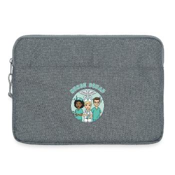 Infirmière Équipe médicale Reconnaissance des soins de santé - Sacoche pour ordinateur portable 15 pouces - gris chiné - Devant
