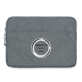 Fortschritt jeden Tag Zen Circle - Laptoptasche 15" - Grau meliert - Vorne