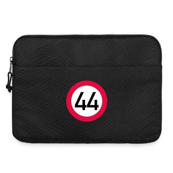 44e anniversaire Attention ! Panneau de signalisation 44 Km/h - Sacoche pour ordinateur portable 15 pouces - noir - Devant