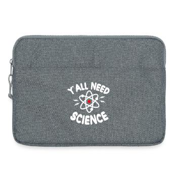 Wissenschaft für alle Atom T-Shirt - Laptoptasche 15" - Grau meliert - Vorne
