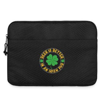 Beer better irish pub - Laptop bag 15" - black - Front
