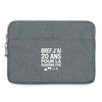 Bref j'ai 20 ans pour la deuxième fois - Sacoche pour ordinateur portable 15 pouces - gris chiné - Devant