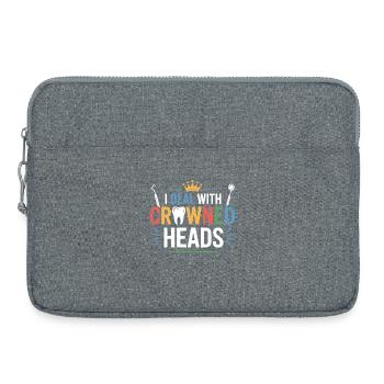 Zahnkronen-Präzisionshandwerk für Labortechniker - Laptoptasche 15" - Grau meliert - Vorne