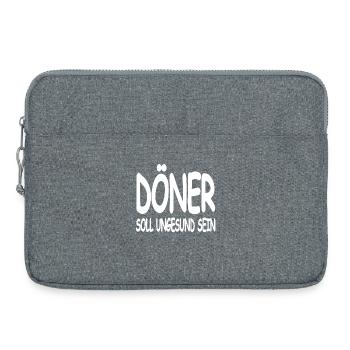 Kebab - Laptop bag 15" - heather grey - Front