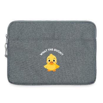 Funny Duckling Pun - Qu’est-ce que le canard - Sacoche pour ordinateur portable 15 pouces - gris chiné - Devant