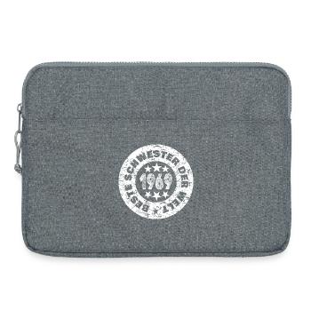 Soeur 1969 - Sacoche pour ordinateur portable 15 pouces - gris chiné - Devant