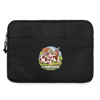 Normandie ist Bio-tiful Manche und Cotentin - Laptoptasche 15" - Schwarz - Vorne