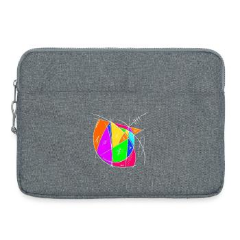 Colored Chaos Sign Art - Laptop bag 15" - heather grey - Front