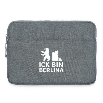 Ick bin Berlina - Laptoptasche 15" - Grau meliert - Vorne