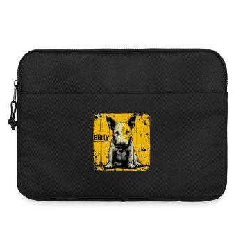 Bullterrier Welpe - Laptoptasche 15" - Schwarz - Vorne