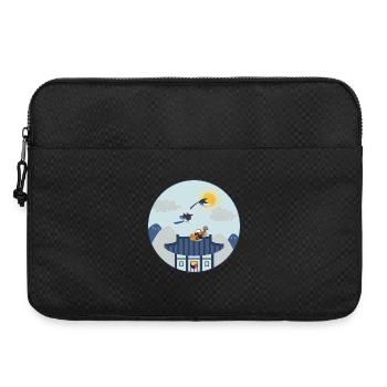 Korean House with Birds – Traditional Design - Laptop bag 15" - black - Front