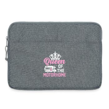 Reine du camping-car - Sacoche pour ordinateur portable 15 pouces - gris chiné - Devant