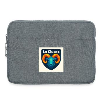 La Clusaz Geometric Ram Crest - Sacoche pour ordinateur portable 15 pouces - gris chiné - Devant