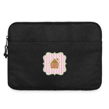 Lebkuchenhaus Weihnachts Emblem Modern - Laptoptasche 15" - Schwarz - Vorne