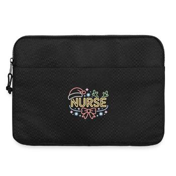 Joyeuse Infirmière de Noël - Sacoche pour ordinateur portable 15 pouces - noir - Devant