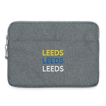 Trio identitaire de Leeds City - Sacoche pour ordinateur portable 15 pouces - gris chiné - Devant