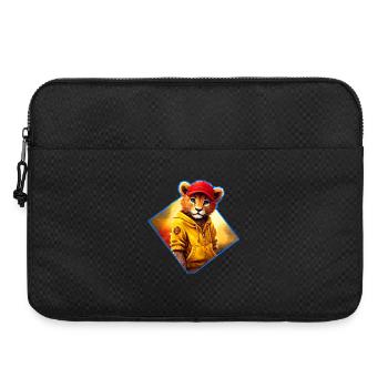 Petit lion à bonnet rouge - Sacoche pour ordinateur portable 15 pouces - noir - Devant