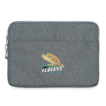Chamäleon der Algarve bunte Illustration - Laptoptasche 15" - Grau meliert - Vorne