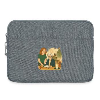 Mamie Karin - Sacoche pour ordinateur portable 15 pouces - gris chiné - Devant
