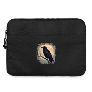 Dark Raven before Full Moon - Laptop bag 15" - black - Front