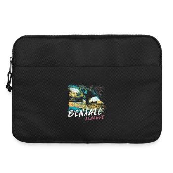 Benagil Cave Algarve colorful illustration - Laptop bag 15" - black - Front