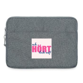 STOP SAYINGS - Laptop bag 15" - heather grey - Front