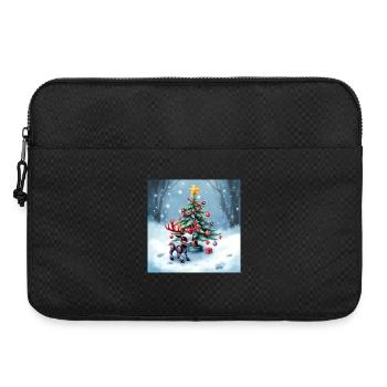 Christmas robotic reindeer - Laptop bag 15" - black - Front