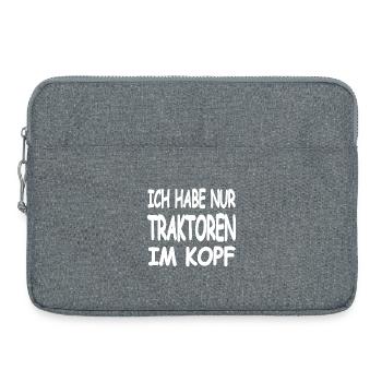 Tracteur - Sacoche pour ordinateur portable 15 pouces - gris chiné - Devant