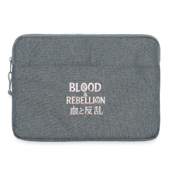 Blood and Rebellion Glyphs - Laptop bag 15" - heather grey - Front