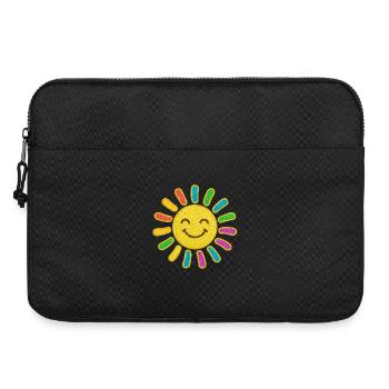 Baby Sonne | Glitzernder Sonnenschein Lächelsonne - Laptoptasche 15" - Schwarz - Vorne