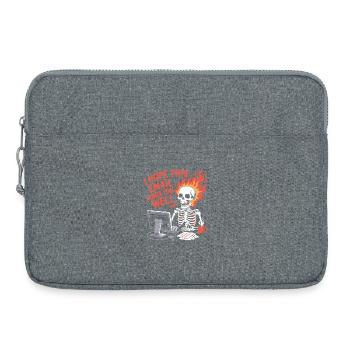 Ich hoffe, diese E-Mail kommt bei dir gut an - Lustiges T-Shirt - Laptoptasche 15" - Grau meliert - Vorne