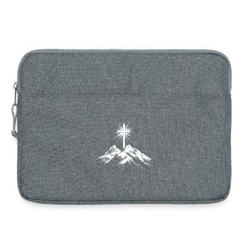 Christian Cross Mountains - Laptop bag 15" - heather grey - Front