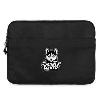 Fauteur de troubles - Portrait de chiot husky - Sacoche pour ordinateur portable 15 pouces - noir - Devant
