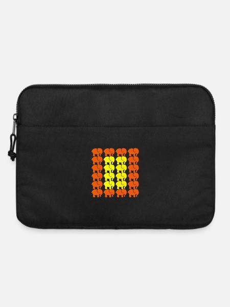 Éléphant - Sacoche pour ordinateur portable 15 pouces - noir