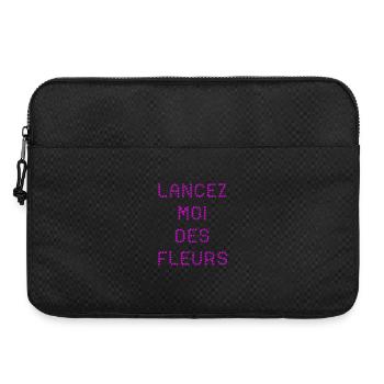 LANCEZ-MOI DES FLEURS ! - Sacoche pour ordinateur portable 15 pouces - noir - Devant